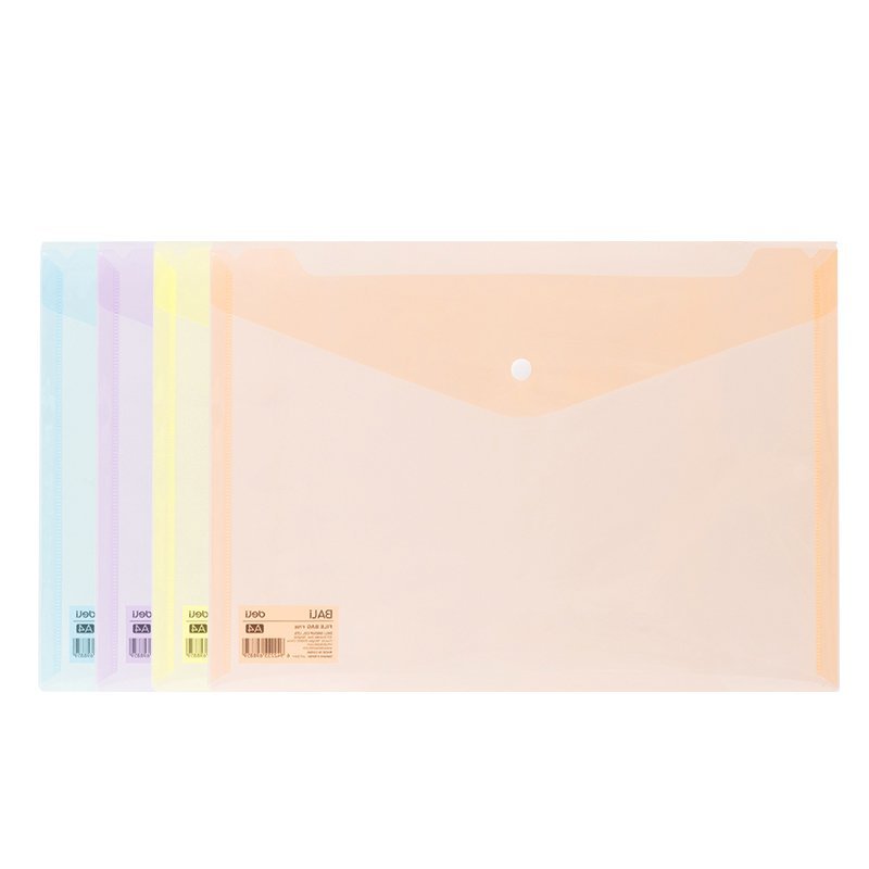 ديلي مصنف كبسة - قياس A4 - سماكة 0.16mm - ألوان باستل (زهر/أصفر/أزرق/برتقالي) - EF766