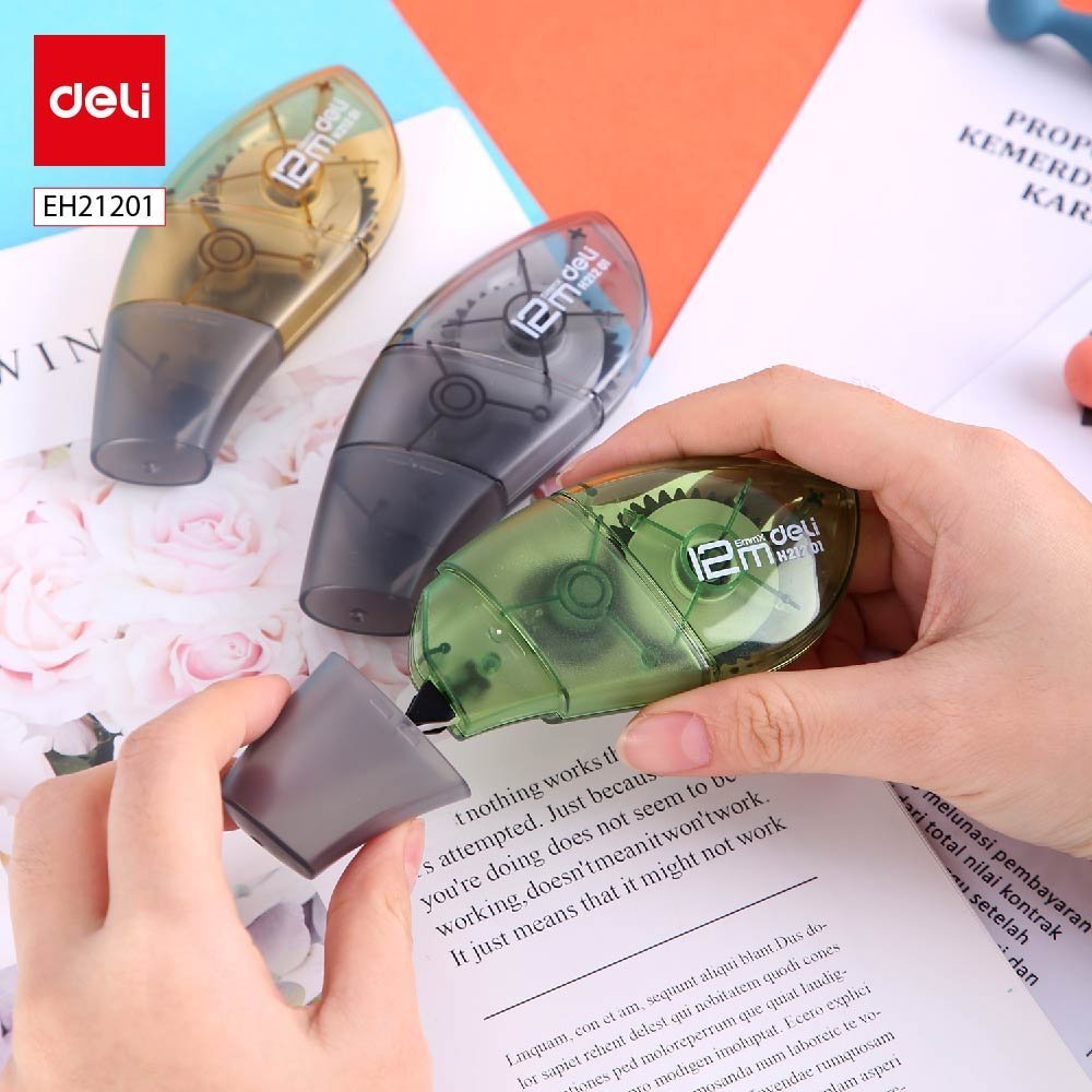 EH21201 (2) ديلي شريط تصحيح - قياس 5*12 مم - أخضر/أسود/بني - EH21201