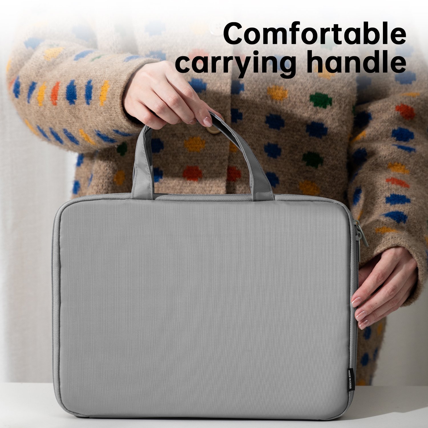 ديلي حقيبة كمبيوتر محمول - 35.5×26×3.5 سم - رمادي - EH975