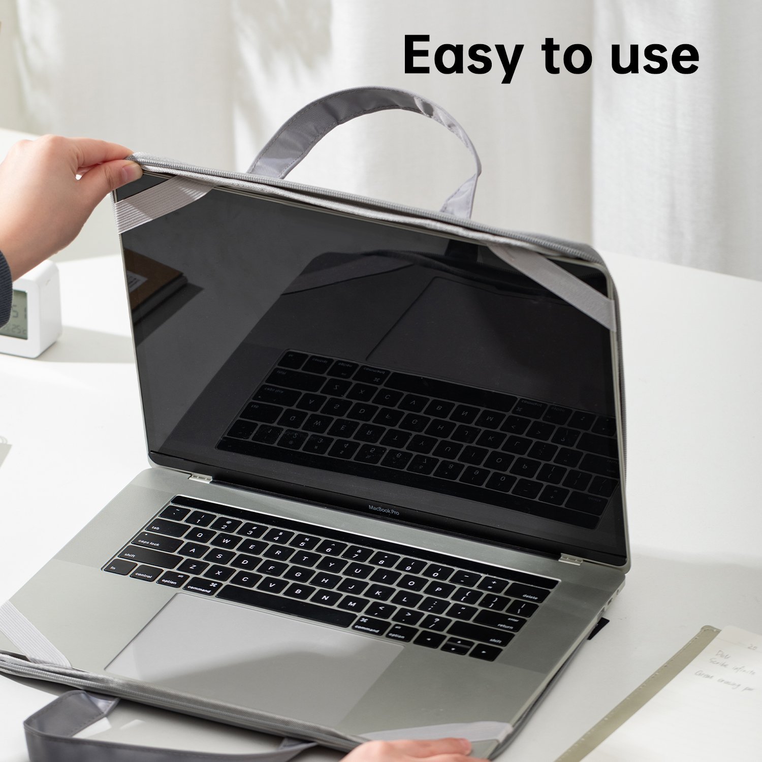 ديلي حقيبة كمبيوتر محمول - 35.5×26×3.5 سم - رمادي - EH975