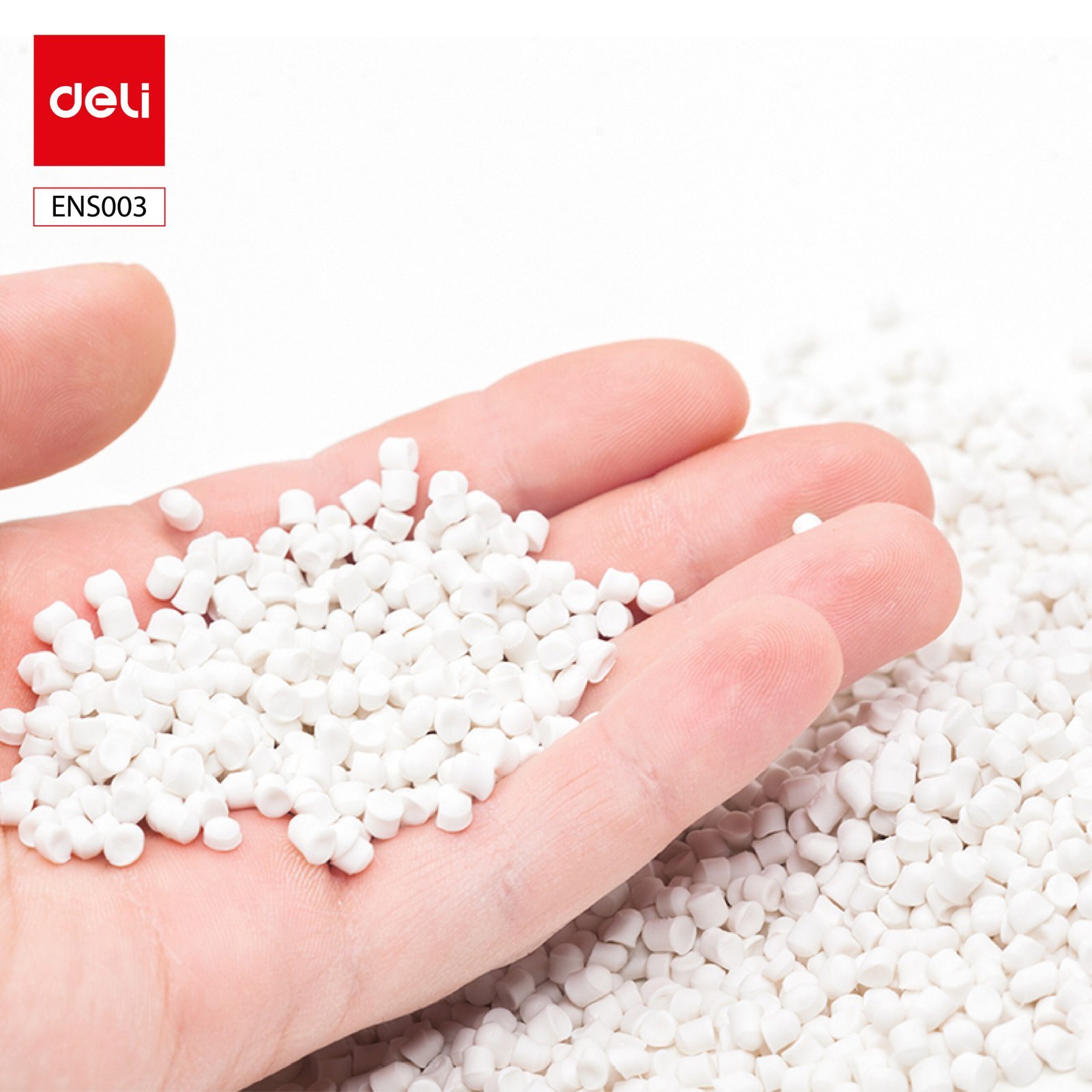 ديلي مجموعة قرطاسية عدة مكتب - مجموعة من 13 قطعة - أبيض - ENS003