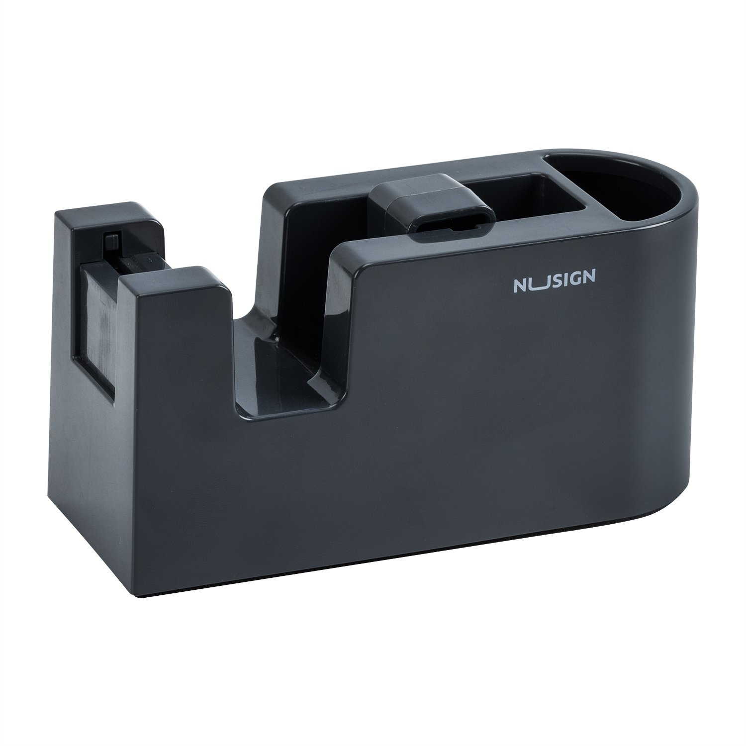 ديلي مقلمة وقاعدة قطاعة شريط لاصق مكتبية - قياس وسط - (أبيض - أسود) - ENS123