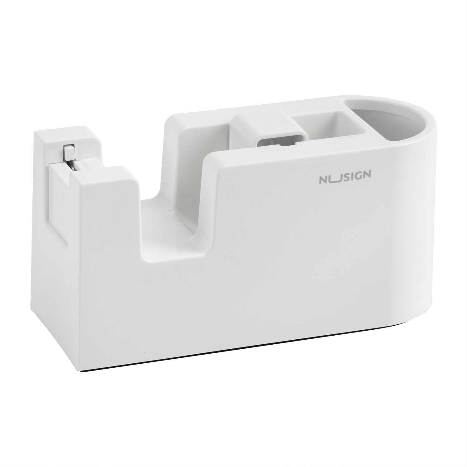 ديلي مقلمة وقاعدة قطاعة شريط لاصق مكتبية - قياس وسط - (أبيض - أسود) - ENS123