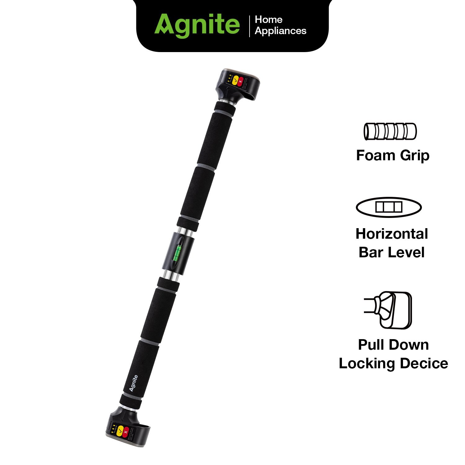 ديلي عصا جداريه لتمرين الثابت - طول قابل للتعديل 70-110 سم - رمادي - R062-GR