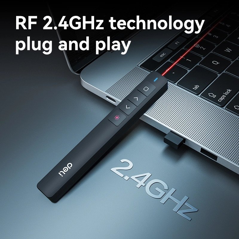 ديلي مؤشر ليزر - مسافة تحكم حتى 100 متر - ليزر أحمر - بدن أسود - ES001