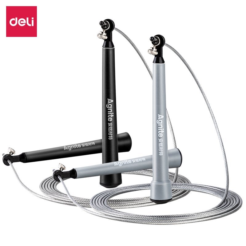 ديلي حبل قفز - سلك معدن - طول الحبل 2.8 متر - أسود - F4137