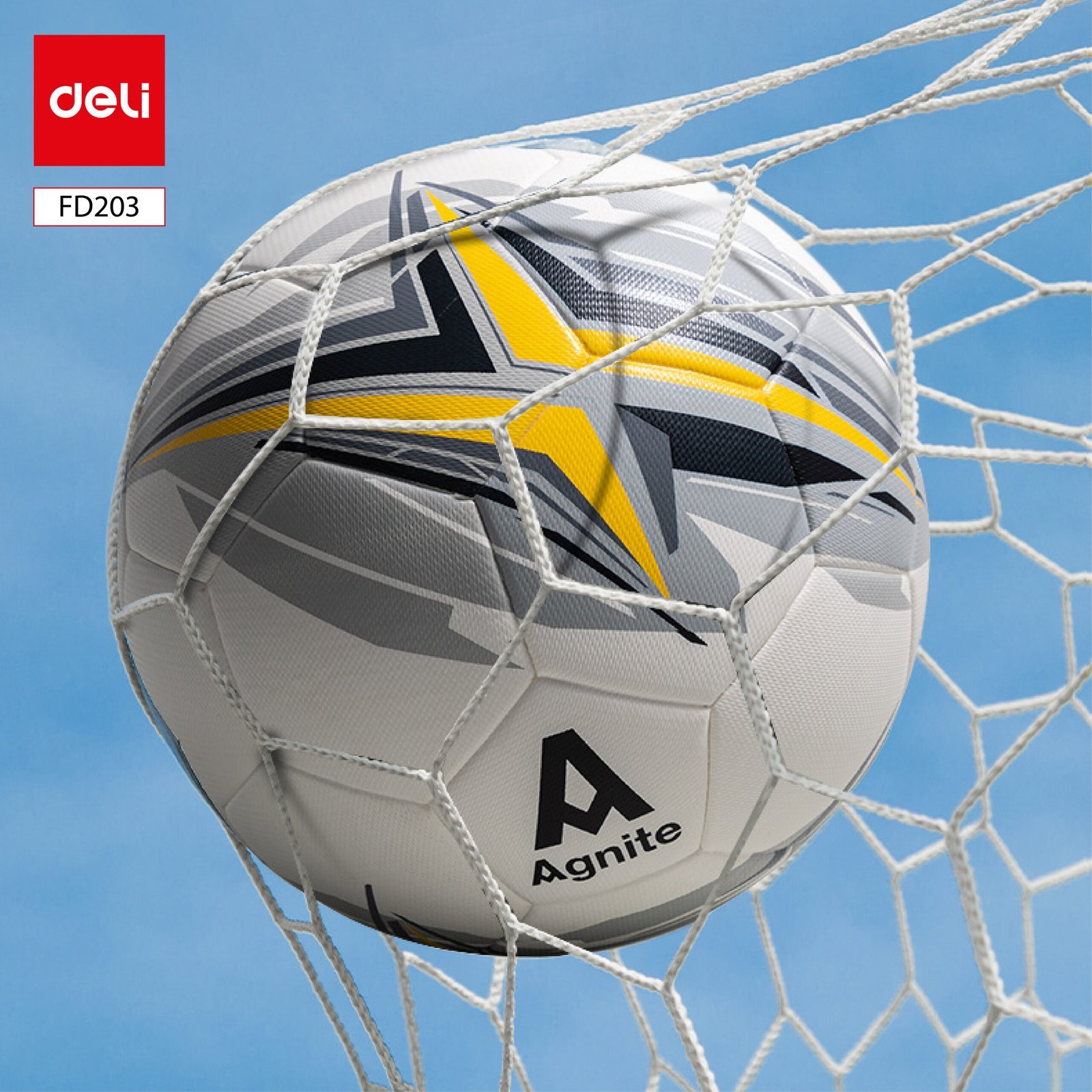 ديلي كرة قدم - نمرة 5 - أصفر، أبيض - FD203