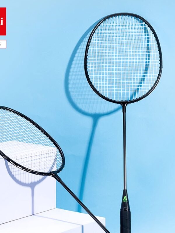 ديلي مضرب تنس الريشة - مجموعة 2 مضرب مع ملحقات - معدن - الطول: 665 مم- أسود - FH115