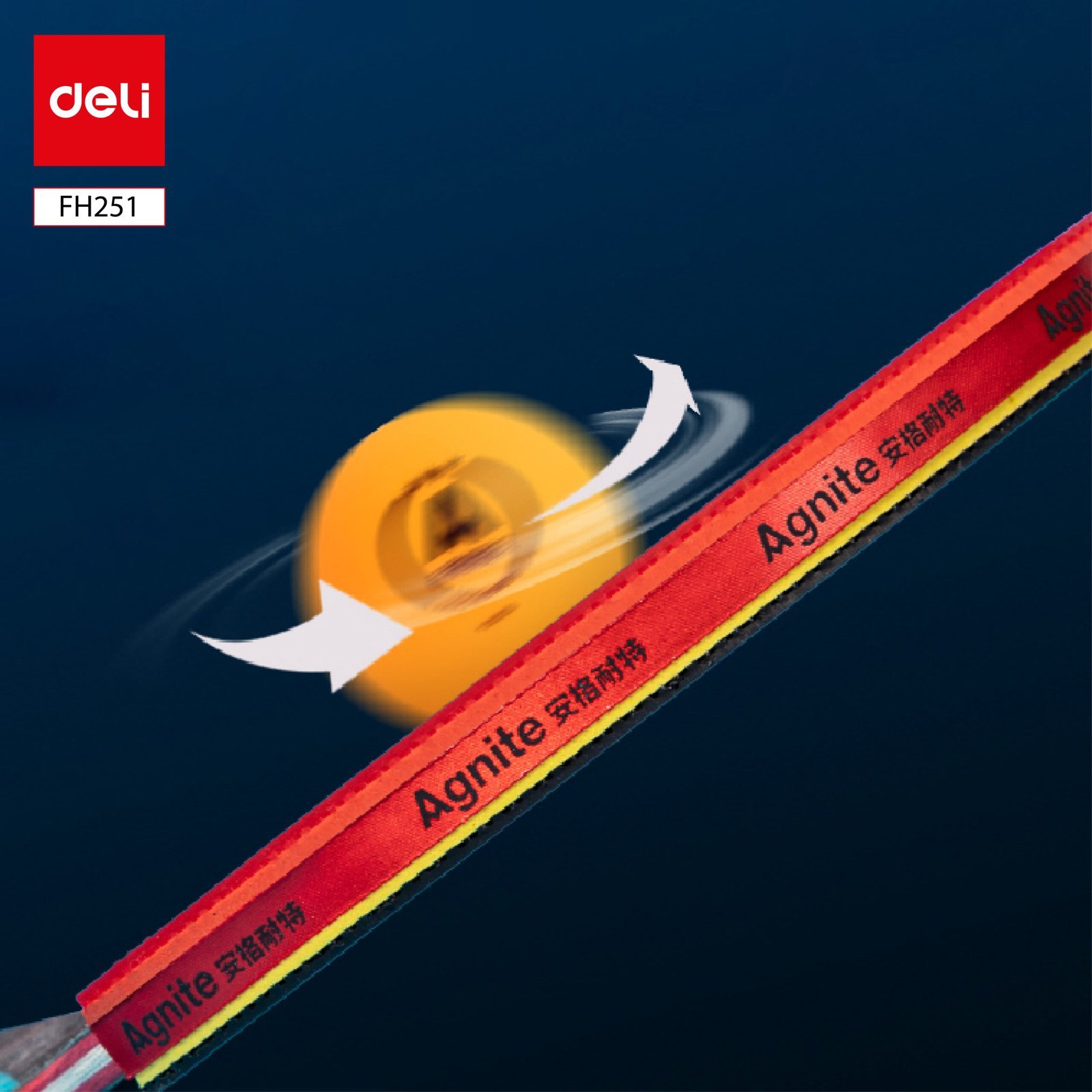 ديلي مضرب تنس الطاولة - مع ملحقات - مع ملحقات - نجمة واحدة - ألوان مختلفة - FH251