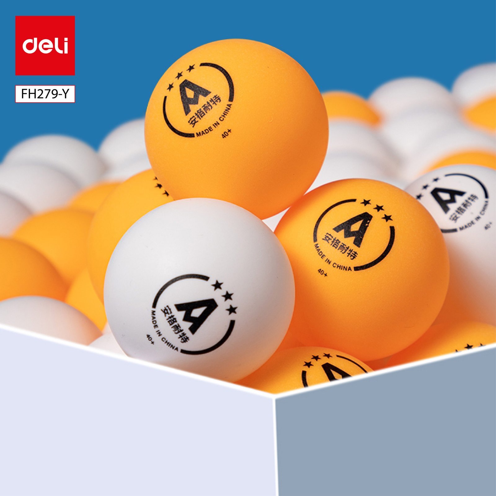 ديلي كرة تنس الطاولة - مجموعة 6 كرات - أصفر - FH279-Y