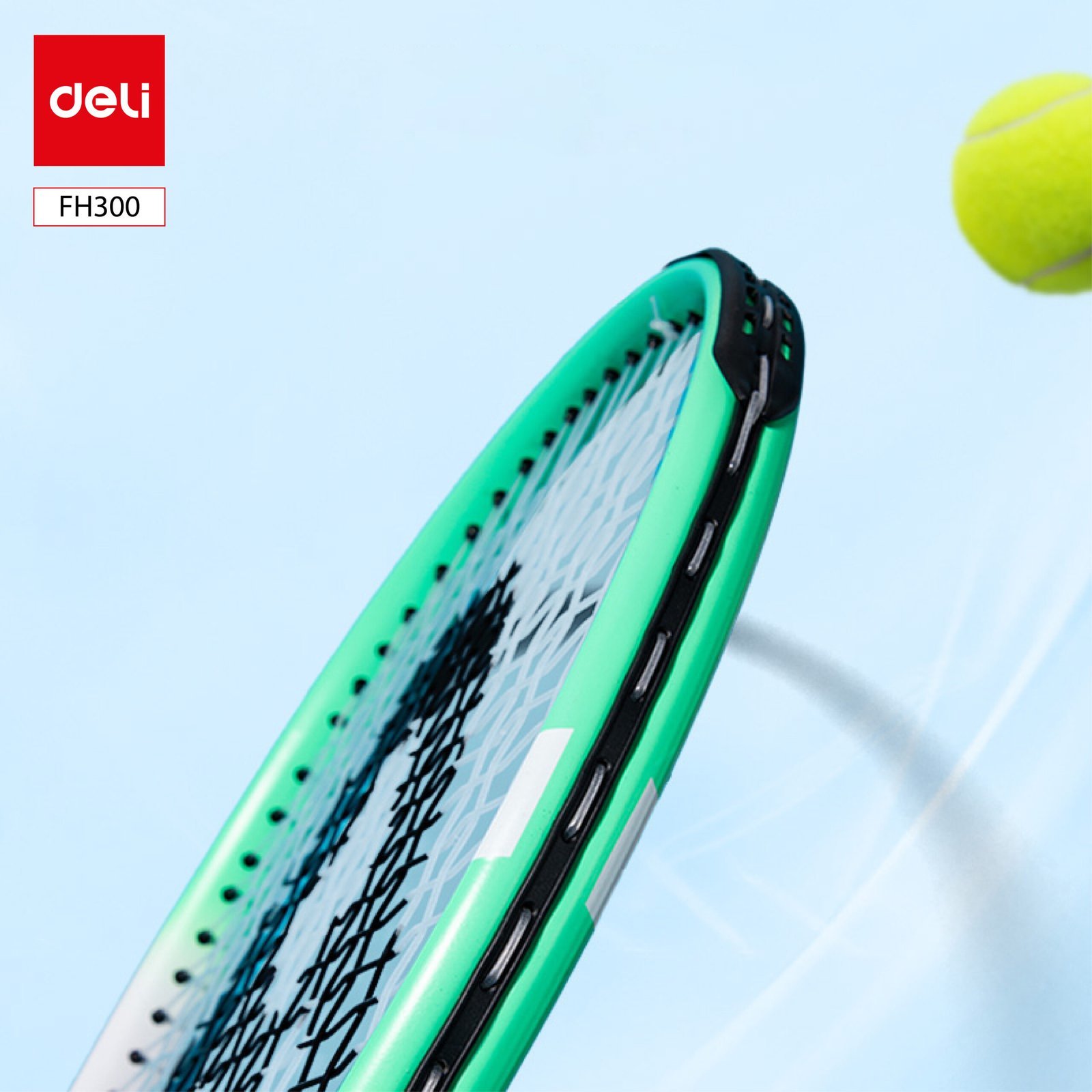 ديلي مضرب تنس - مع ملحقات - ألمنيوم - ألوان مختلفة - FH300