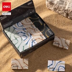 ديلي ممحاة مستطيلة مزخرفة - قياس 49.5*29.5*10.5 مم - ألوان مختلفة - NS155-C