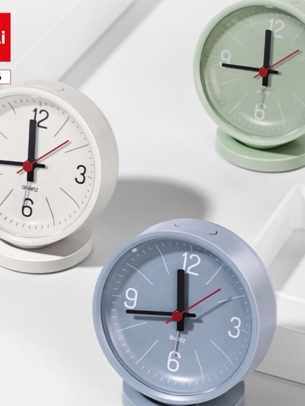 ديلي ساعة منبه - إضاءة خليفة - 96*67*112.5 مم - أبيض/ أزرق/ أخضر - NS886