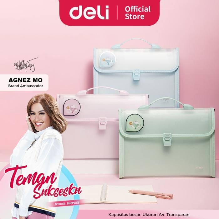 PM335 (1) ديلي مصنف حقيبة 13 قسم - قياس A4 - مع مسكة - إغلاق بقفل - ألوان مختلفة - PM335