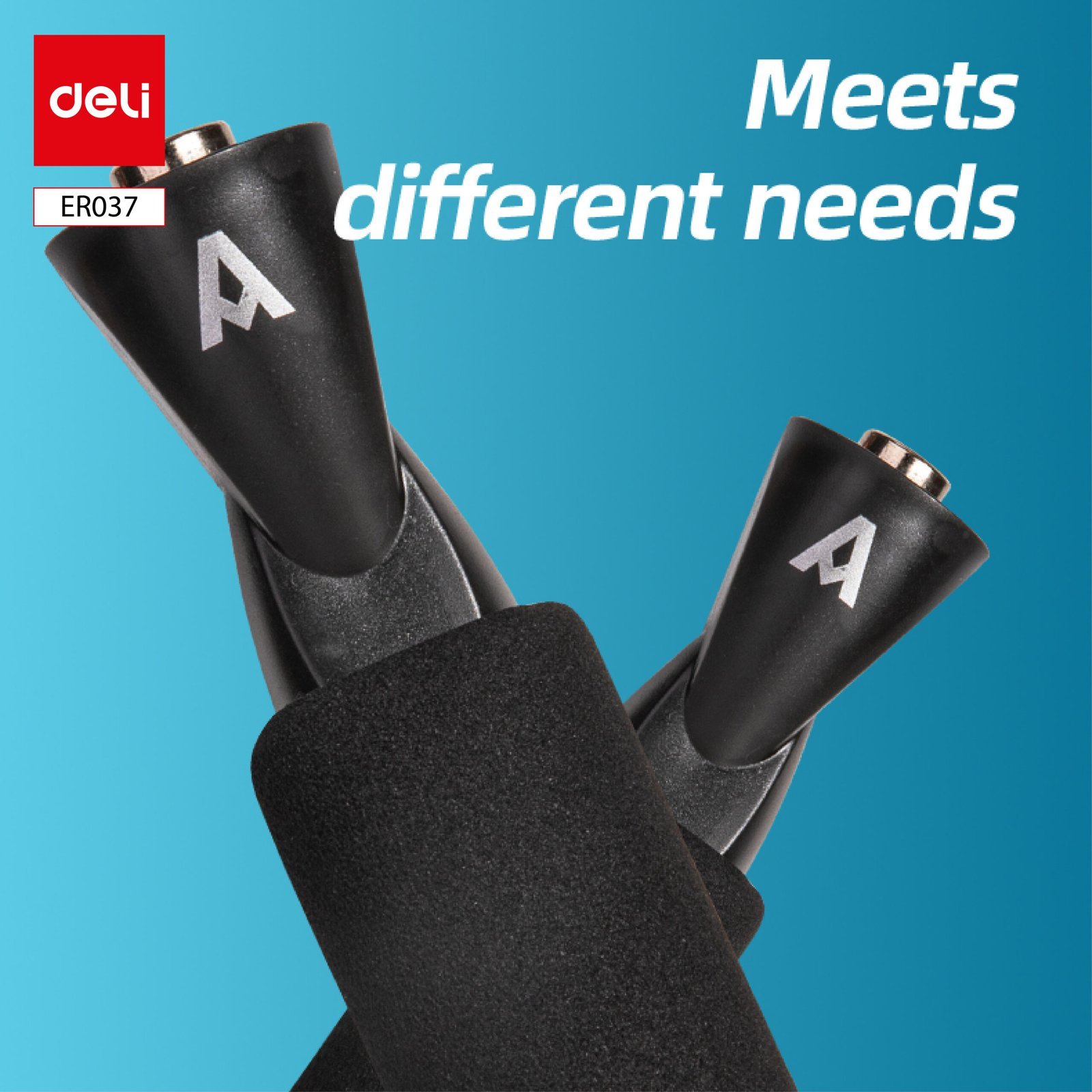 ديلي حبل قفز - سلك معدن - طول الحبل 3 متر - أسود - ER037