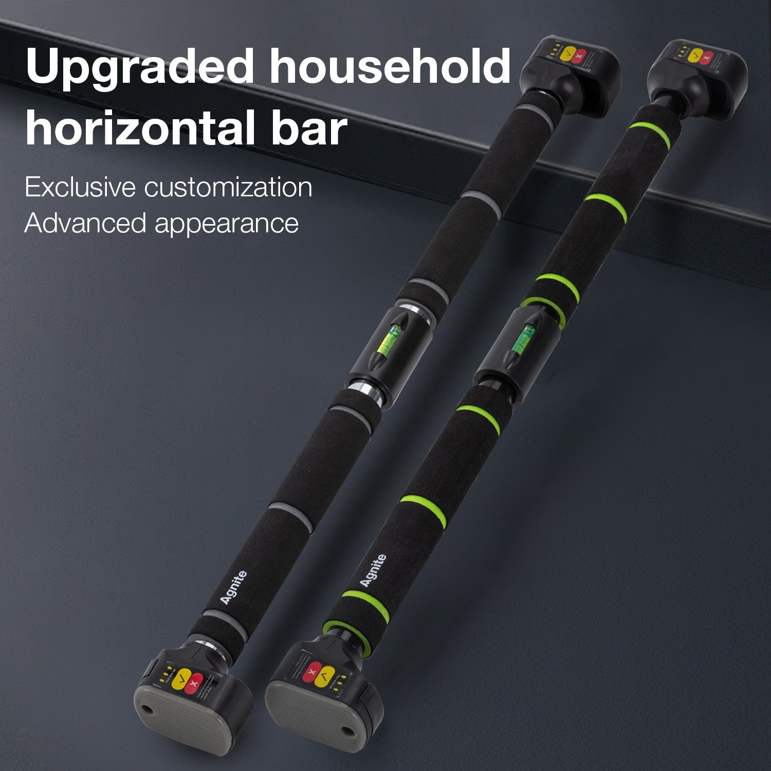 ديلي عصا جداريه لتمرين الثابت - طول قابل للتعديل 90-140 سم - رمادي - ER063-GR