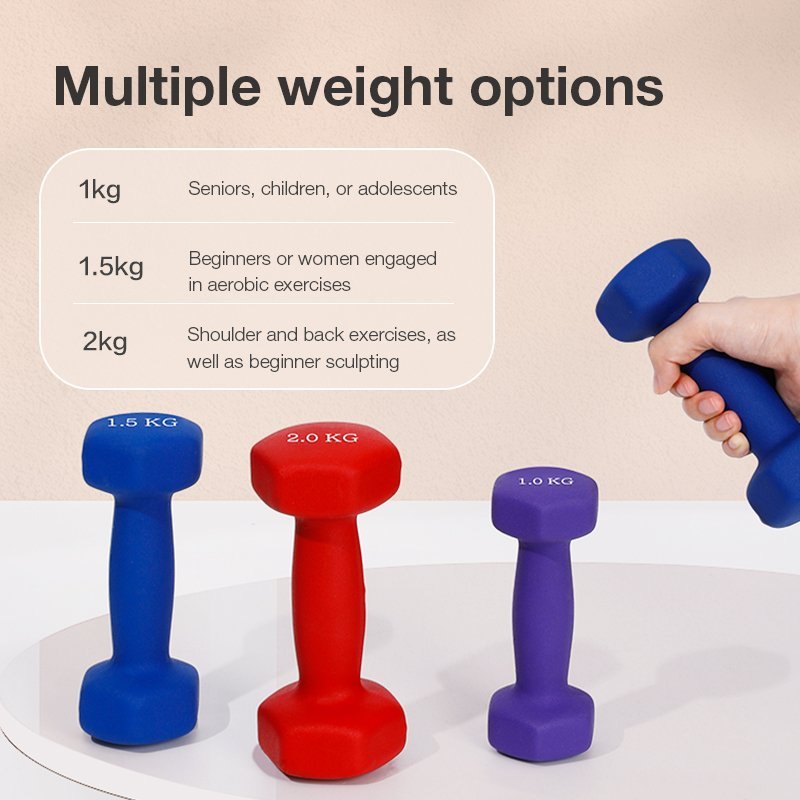 R082-BL (4) ديلي أثقال مطاطية - خفيفة الوزن ومتينة - 1.5 كيلو غرام - أزرق - ER082-BL