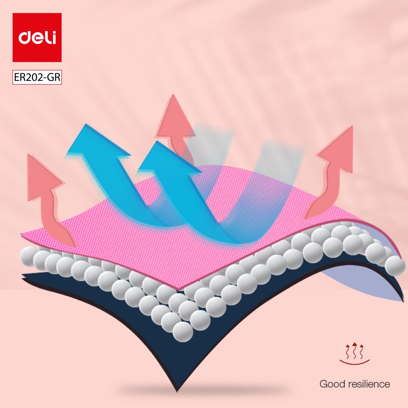 ديلي سجادة اليوجا - مضادة للانزلاق - ناعمة ومريحة مع خاصية امتصاص الصدمات - مقاس 181*61*1سم - رمادي - ER202-GR