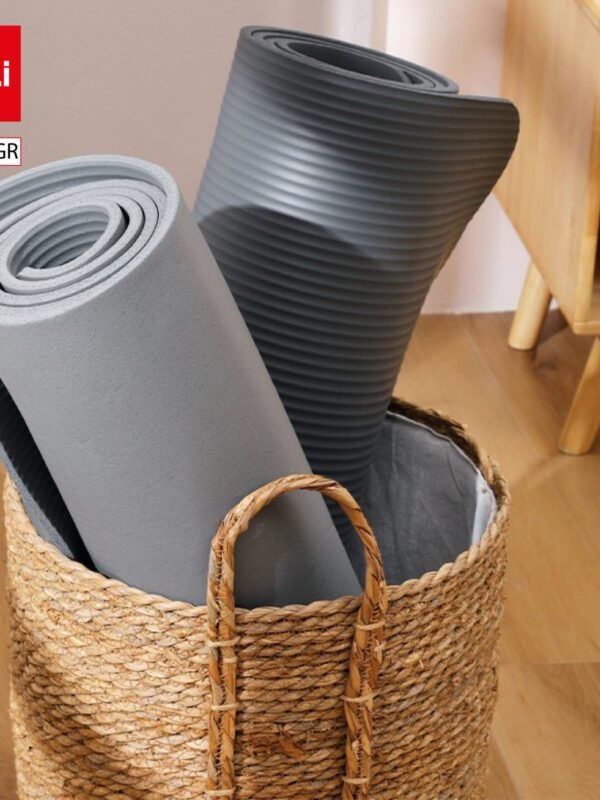 ديلي سجادة اليوجا - مضادة للانزلاق - ناعمة ومريحة مع خاصية امتصاص الصدمات - مقاس 181*61*1سم - رمادي - ER202-GR