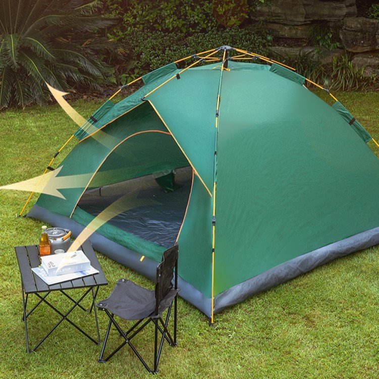VS4002-GN (10) ديلي خيمة تخييم أوتوماتيكية - 205*205*115(سم) - أخضر - VS4002-GN