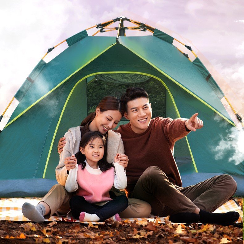 VS4002-GN (9) ديلي خيمة تخييم أوتوماتيكية - 205*205*115(سم) - أخضر - VS4002-GN