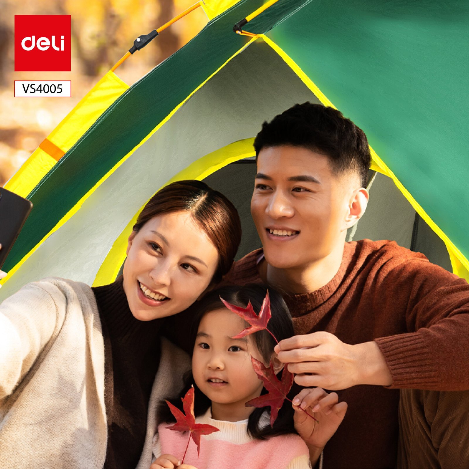 VS4005 (3) ديلي خيمة تخييم أوتوماتيكية - 220*190*130 (سم) - ألوان مختلفة - VS4005