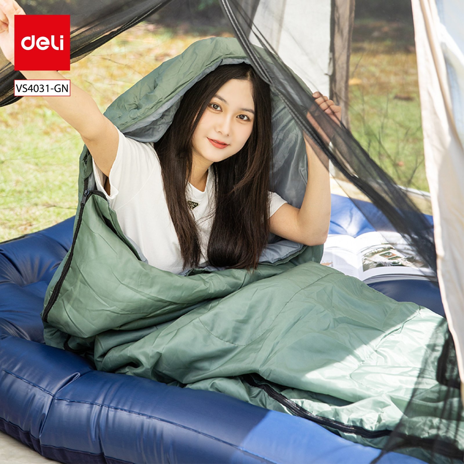 ديلي كيس النوم - حجم : (175+30)*75(سم) - أخضر - VS4031-GN