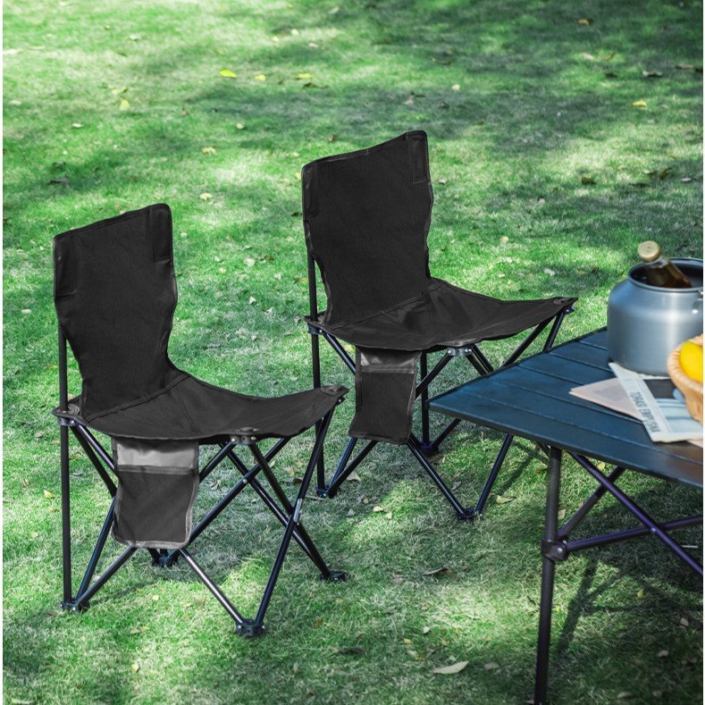 VS4108-BK (10) ديلي كرسي تخييم قابل للطي - حجم : 60*36*36(سم) - أسود - VS4108-BK