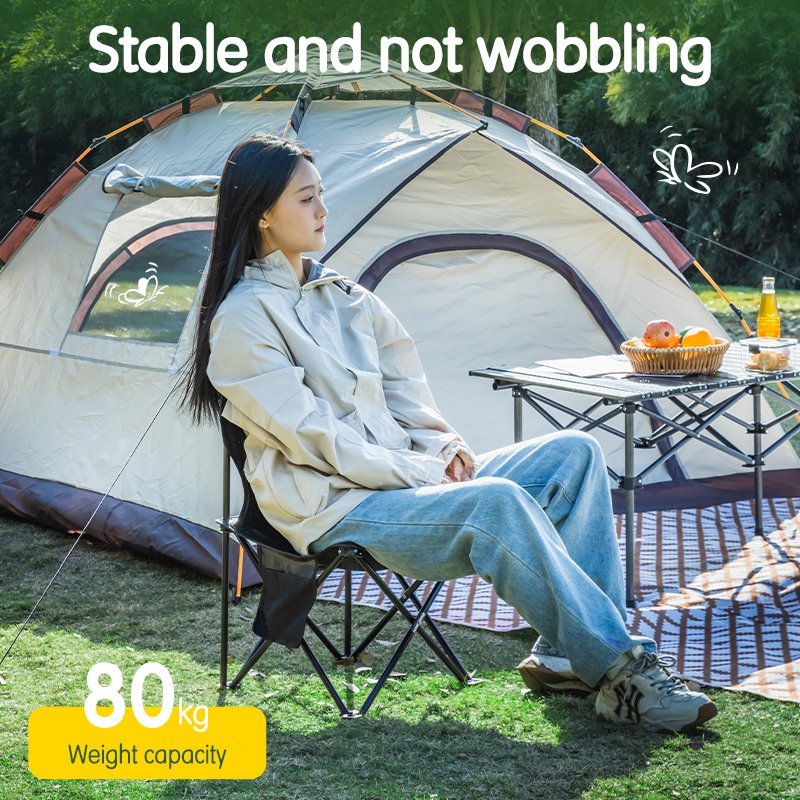 VS4108-BK (5) ديلي كرسي تخييم قابل للطي - حجم : 60*36*36(سم) - أسود - VS4108-BK