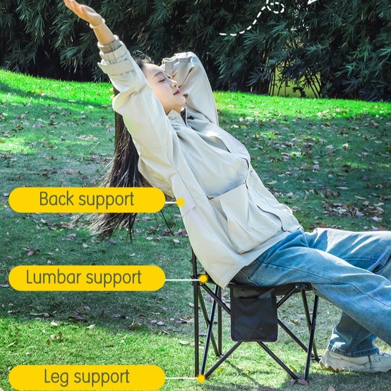 VS4108-BK (9) ديلي كرسي تخييم قابل للطي - حجم : 60*36*36(سم) - أسود - VS4108-BK