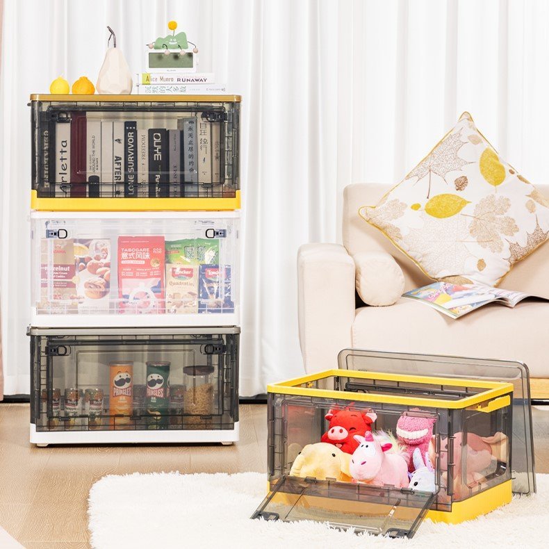 ديلي سلة تخزين قابلة للطي - صغيرة الحجم - 39.7*29.3*24.5 سم - أصفر - VS486-YL