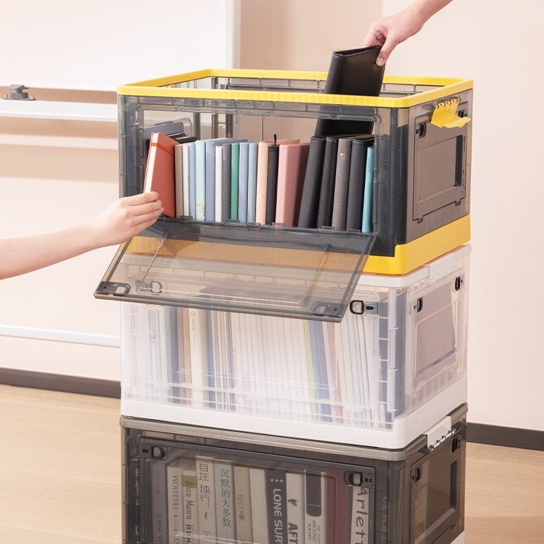 ديلي سلة تخزين قابلة للطي - صغيرة الحجم - 39.7*29.3*24.5 سم - أصفر - VS486-YL