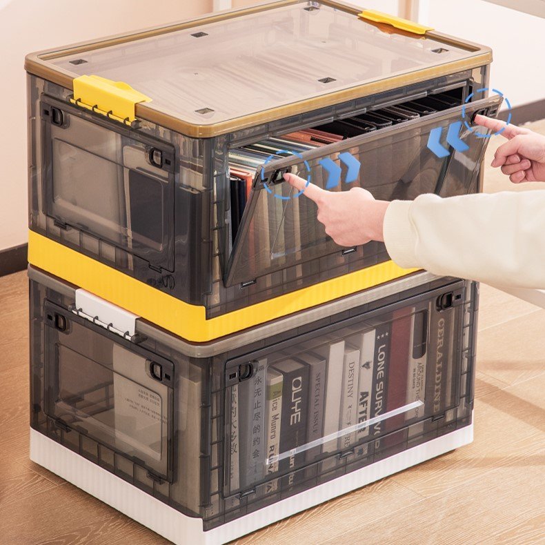 ديلي سلة تخزين قابلة للطي - صغيرة الحجم - 39.7*29.3*24.5 سم - أصفر - VS486-YL