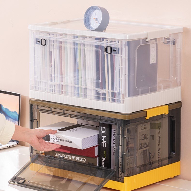 ديلي سلة تخزين قابلة للطي - صغيرة الحجم - 39.7*29.3*24.5 سم - أصفر - VS486-YL