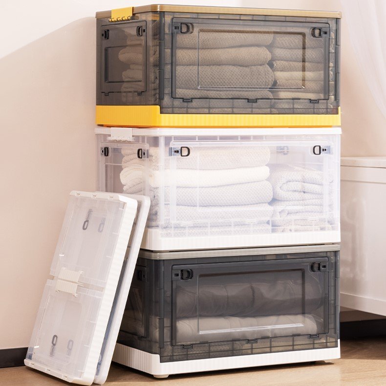 ديلي سلة تخزين قابلة للطي - صغيرة الحجم - 39.7*29.3*24.5 سم - أصفر - VS486-YL