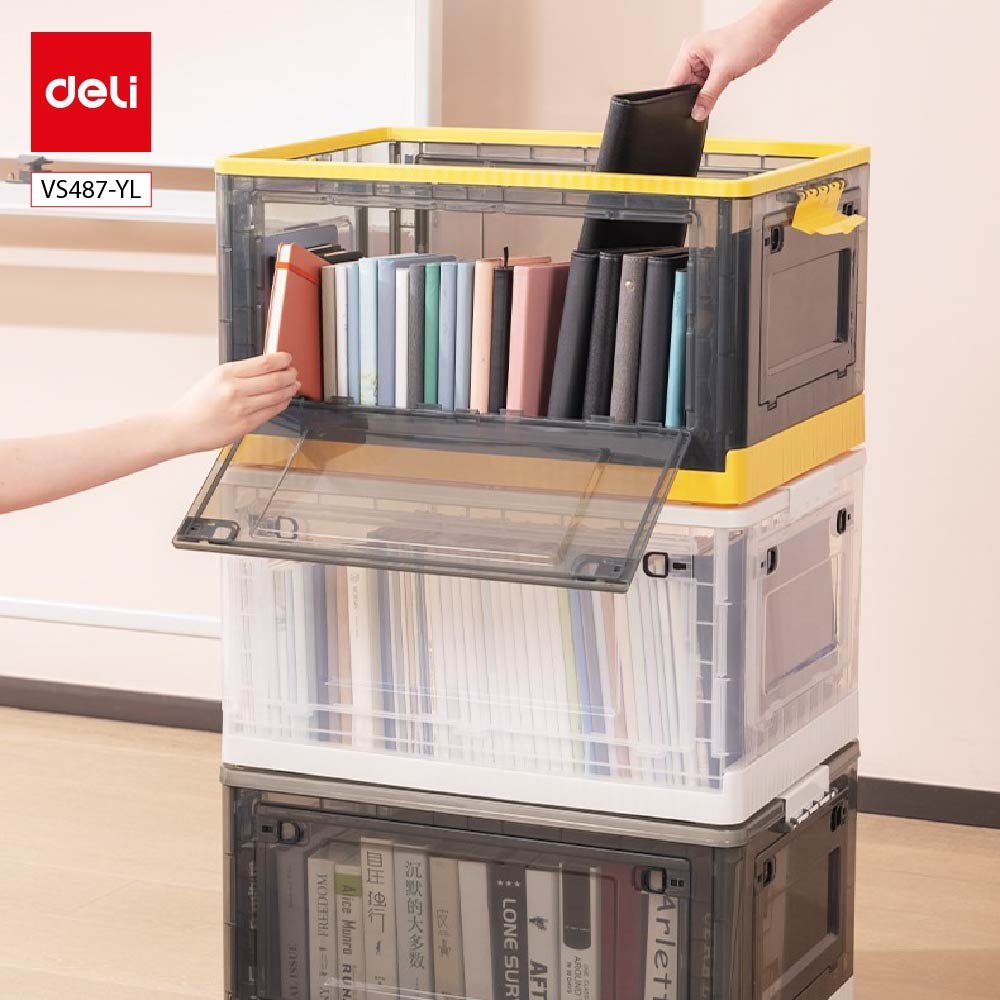 ديلي سلة تخزين قابلة للطي - متوسطة الحجم - 51*35.7*30.7 سم - أصفر - VS487-YL