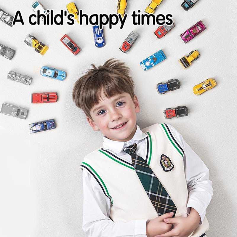 ديلي سيارات أشكال مصغرة معدنية - 80*34*26 مم - الوان مختلفة - EY024