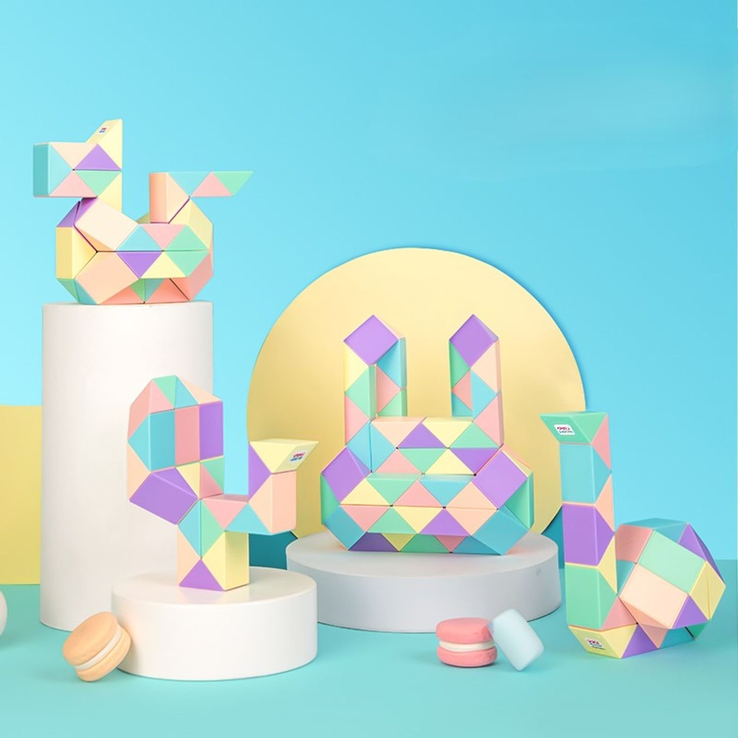 ديلي ثعبان روبيك - 24 قطعة - الوان مختلفة - YP104