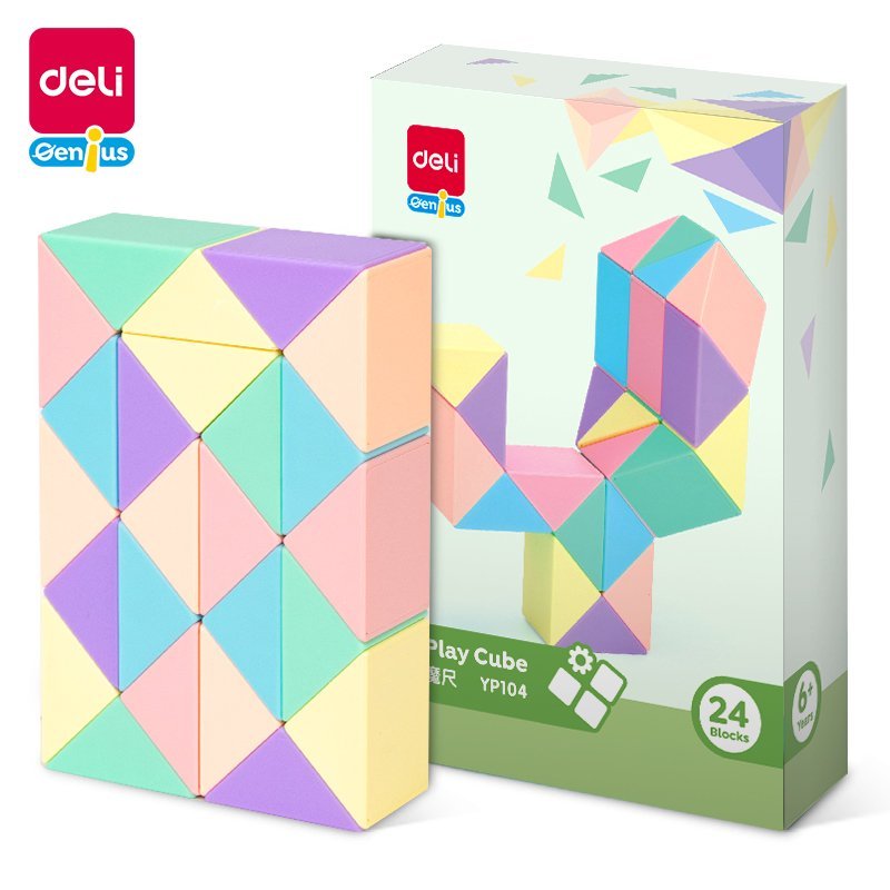 ديلي ثعبان روبيك - 24 قطعة - الوان مختلفة - YP104