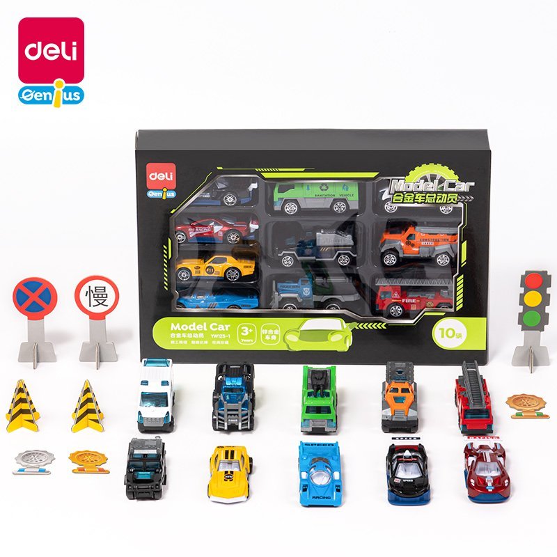 ديلي سيارات أشكال مصغرة - 10 موديلات - ألوان مختلفة - YW125-1