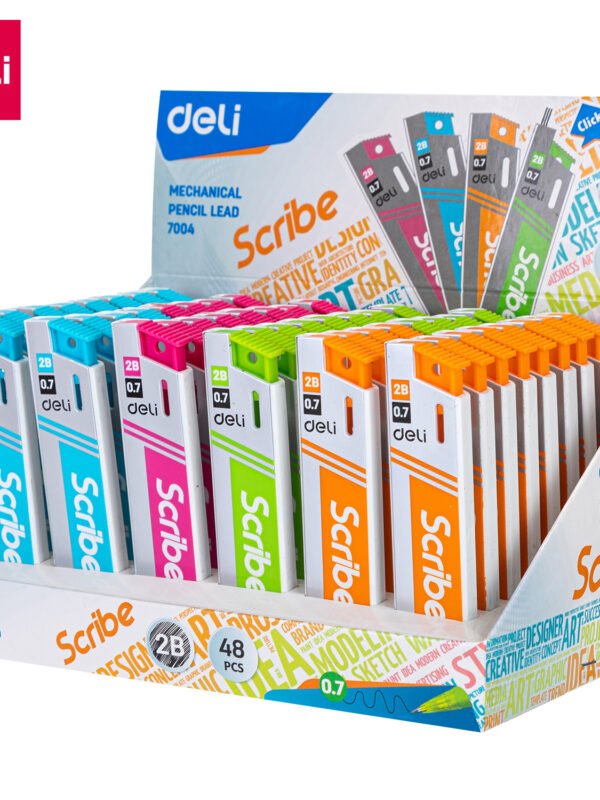 ديلي غيار قلم رصاص كباس 0.7 مم - B2 - علبة 20 غيار - طول 6 سم E7004