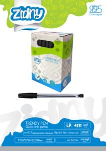 زدني قلم حبر جاف أسود - TRENDY PEN LP.4111