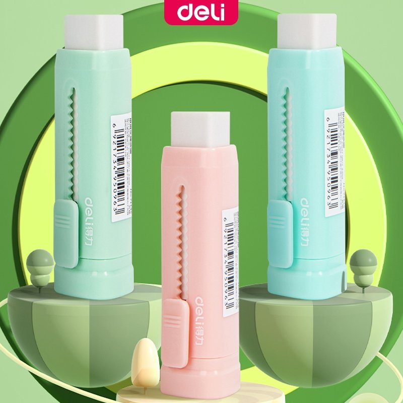 71145-2 ديلي ممحاة - شكل مشرط - قياس 75*23*22 مم - 3 ألوان - E71145