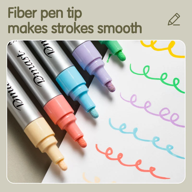 ديلي قلم اكريليك ألوان فاتحة - 2مم - 6 ألوان - EC351