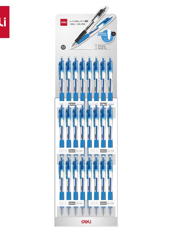 EG08-JL (1) ديلي ستاند أقلام حبر جل - 0.5مم - أزرق - EG08-JL