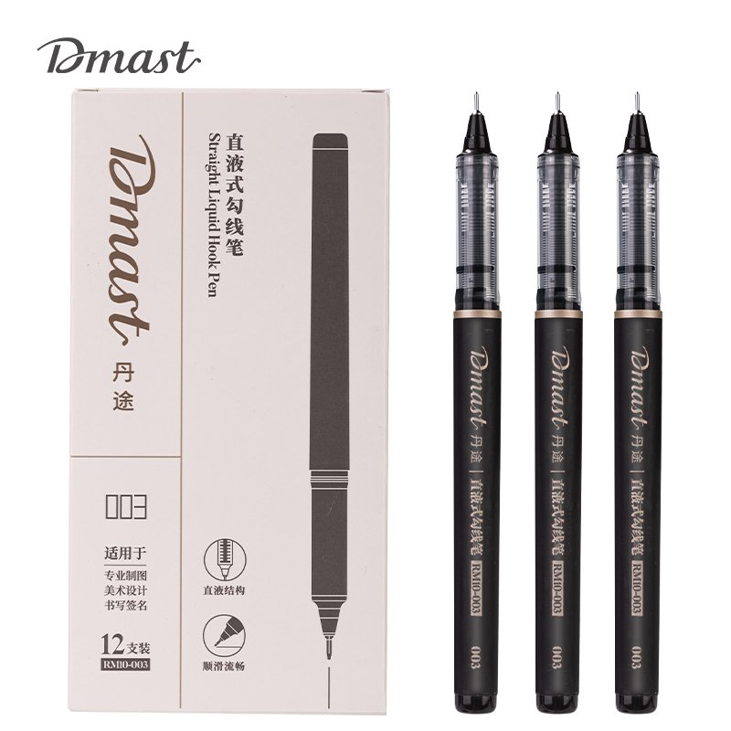 ديلي قلم تحديد - رأس إبرة - أسود - RM10-003