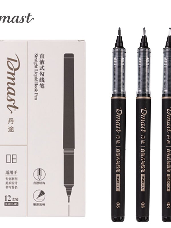 ديلي قلم تحديد - رأس إبرة - أسود - RM10-08