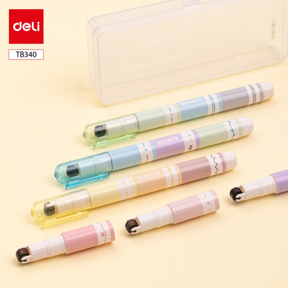 ديلي قلم تأشير للأطفال - رأس بكرة رسومات نافرة - 3 ألوان مختلفة - TB340