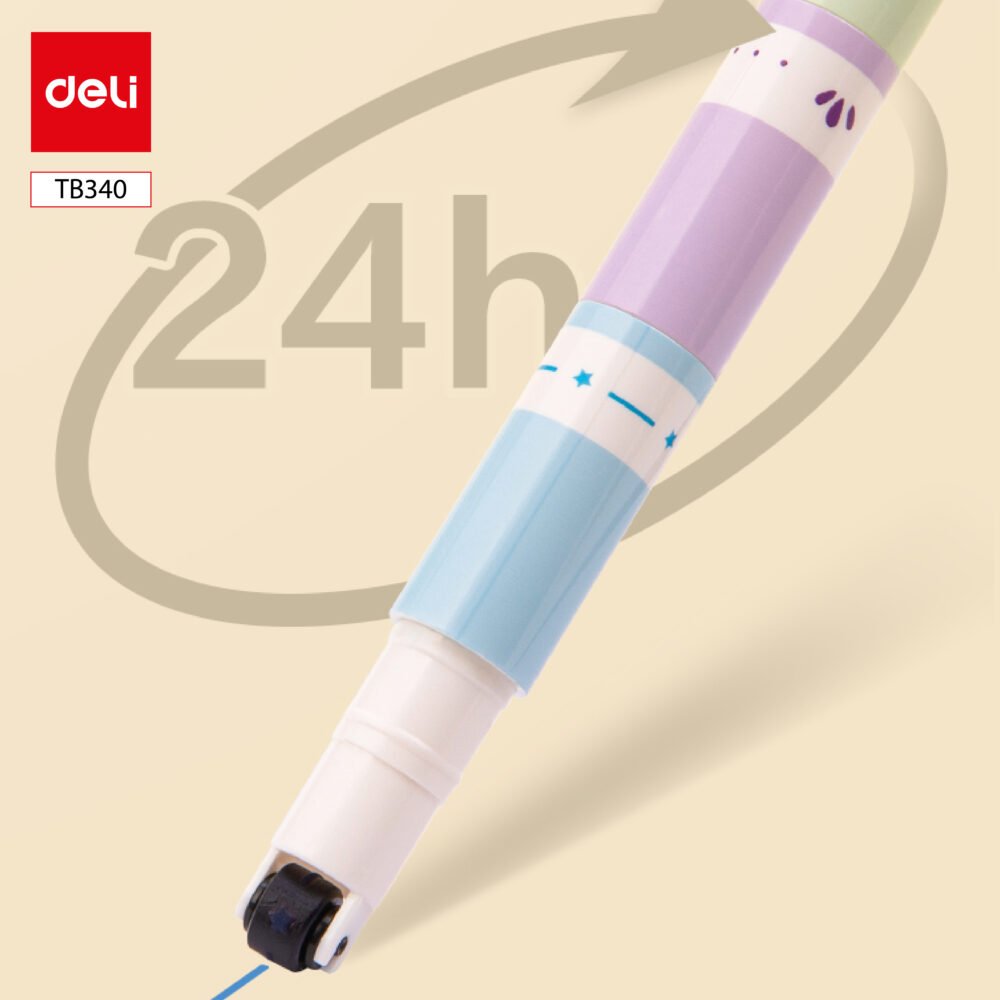 ديلي قلم تأشير للأطفال - رأس بكرة رسومات نافرة - 3 ألوان مختلفة - TB340