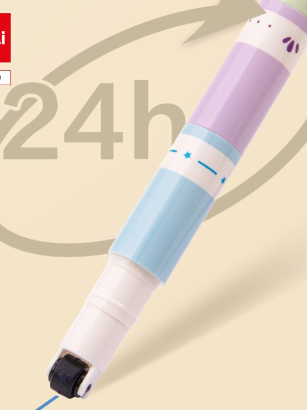 TB340 (3) ديلي قلم تأشير للأطفال - رأس بكرة رسومات نافرة - 3 ألوان مختلفة - TB340